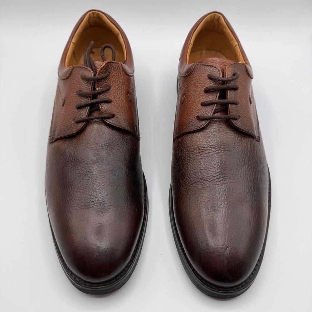 Marc Joseph New York Men's 8 100% Leather Dress Shoes Comfort Oxfords Brown NWOB